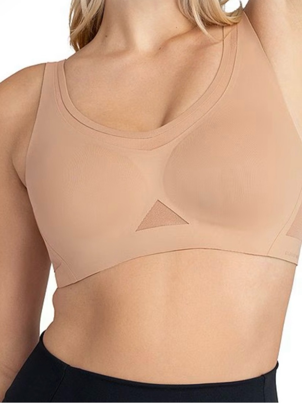 Honeylove Cloudfuse Activity Bra Sand Nude Wireless Size Large